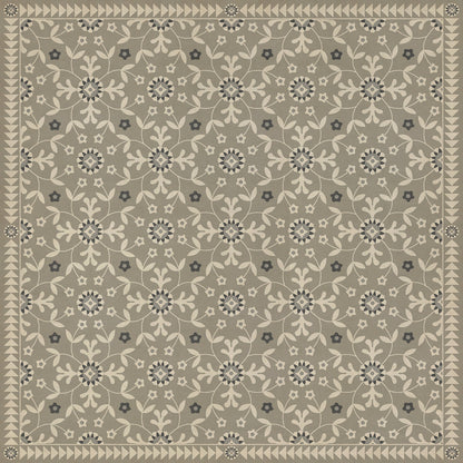 Vintage Vinyl Rug - Whig Rose - To The Nightingale