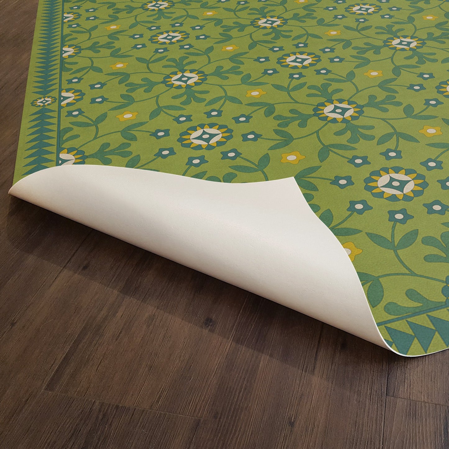 Vintage Vinyl Rug - Whig Rose - We Have Only Today