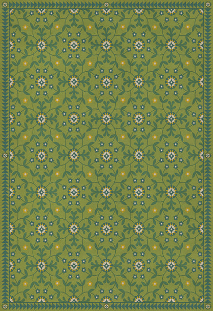 Vintage Vinyl Rug - Whig Rose - We Have Only Today