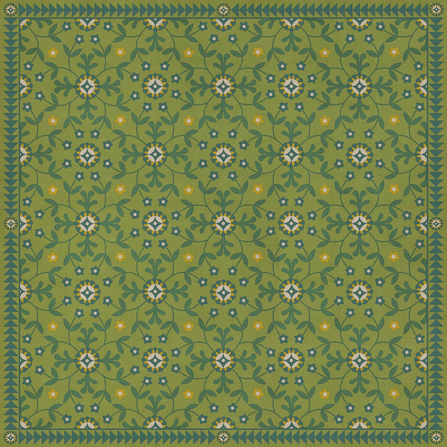Vintage Vinyl Rug - Whig Rose - We Have Only Today