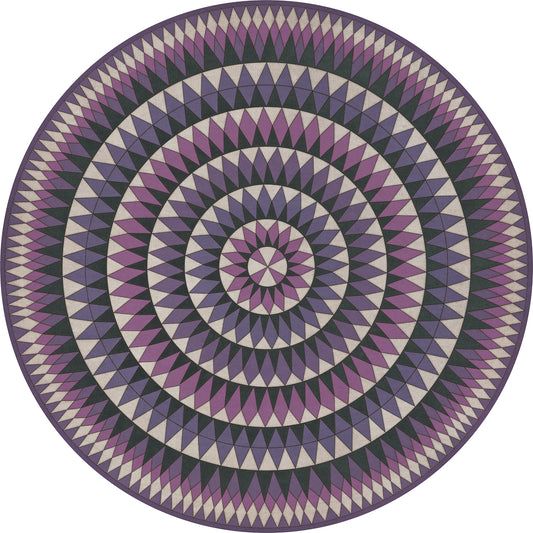 Vintage Vinyl Rug - Bulls Eye - Always Expanding