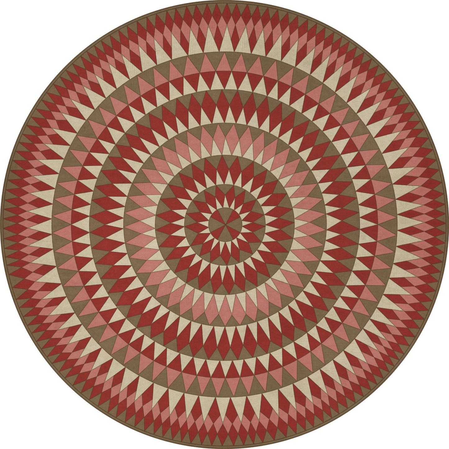 Vintage Vinyl Rug - Bulls Eye - Blaze Within Blaze