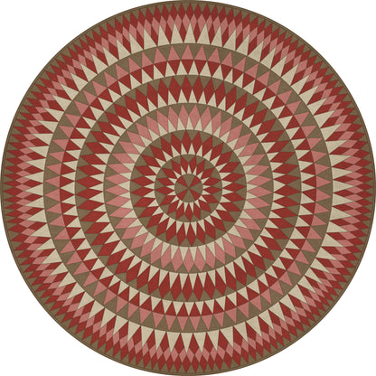 Vintage Vinyl Rug - Bulls Eye - Blaze Within Blaze