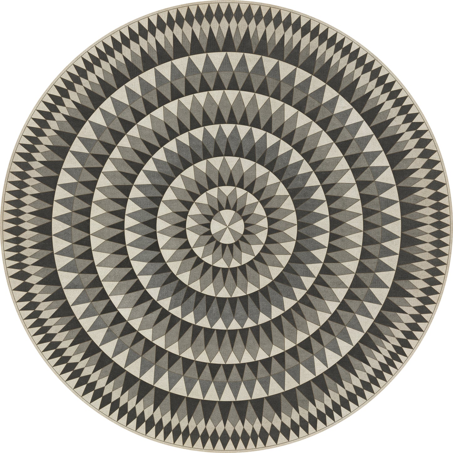 Vintage Vinyl Rug - Bulls Eye - Eye Mingling Light