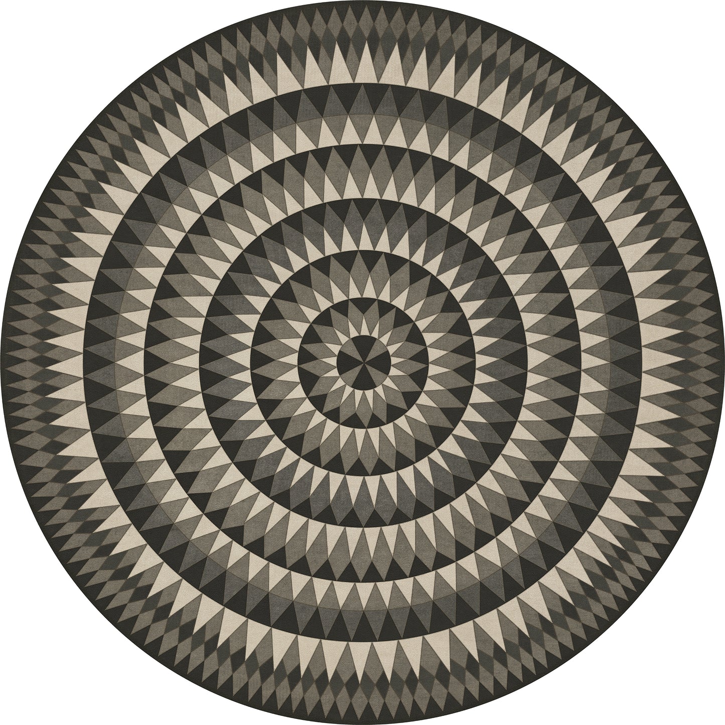 Vintage Vinyl Rug - Bulls Eye - Undeviating Aim