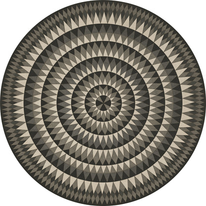 Vintage Vinyl Rug - Bulls Eye - Undeviating Aim