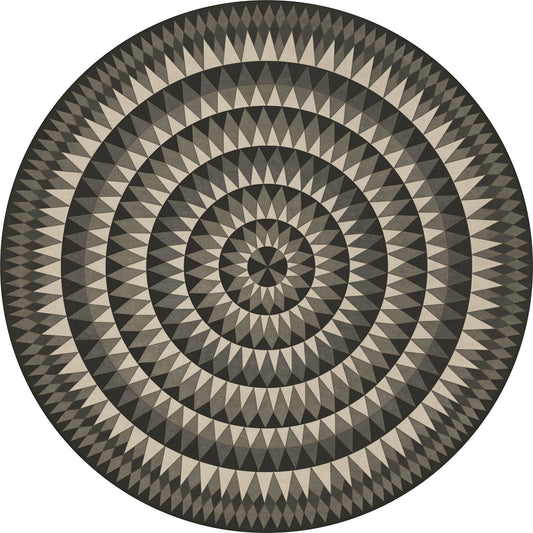 Vintage Vinyl Rug - Bulls Eye - Undeviating Aim