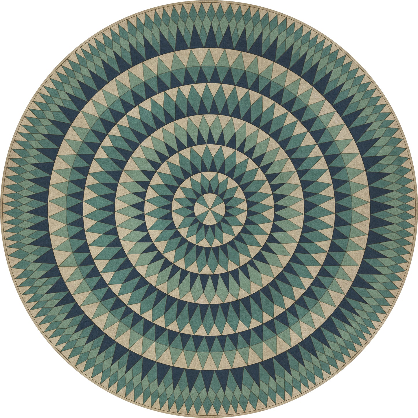 Vintage Vinyl Rug - Bulls Eye - Eye Vaulted Wonder