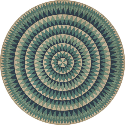 Vintage Vinyl Rug - Bulls Eye - Eye Vaulted Wonder