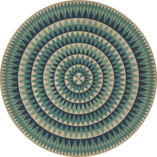 Vintage Vinyl Rug - Bulls Eye - Eye Vaulted Wonder