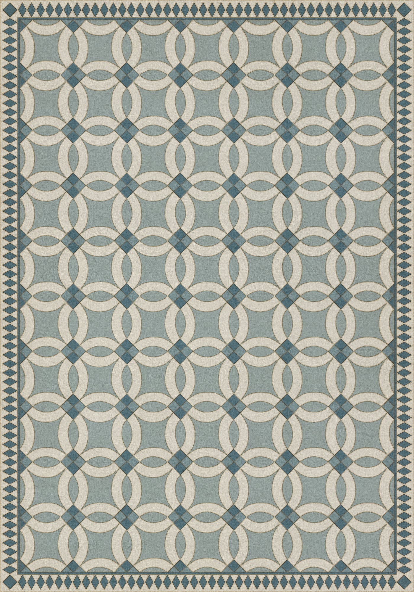 Vintage Vinyl Rug - Wedding Ring - Evangeline