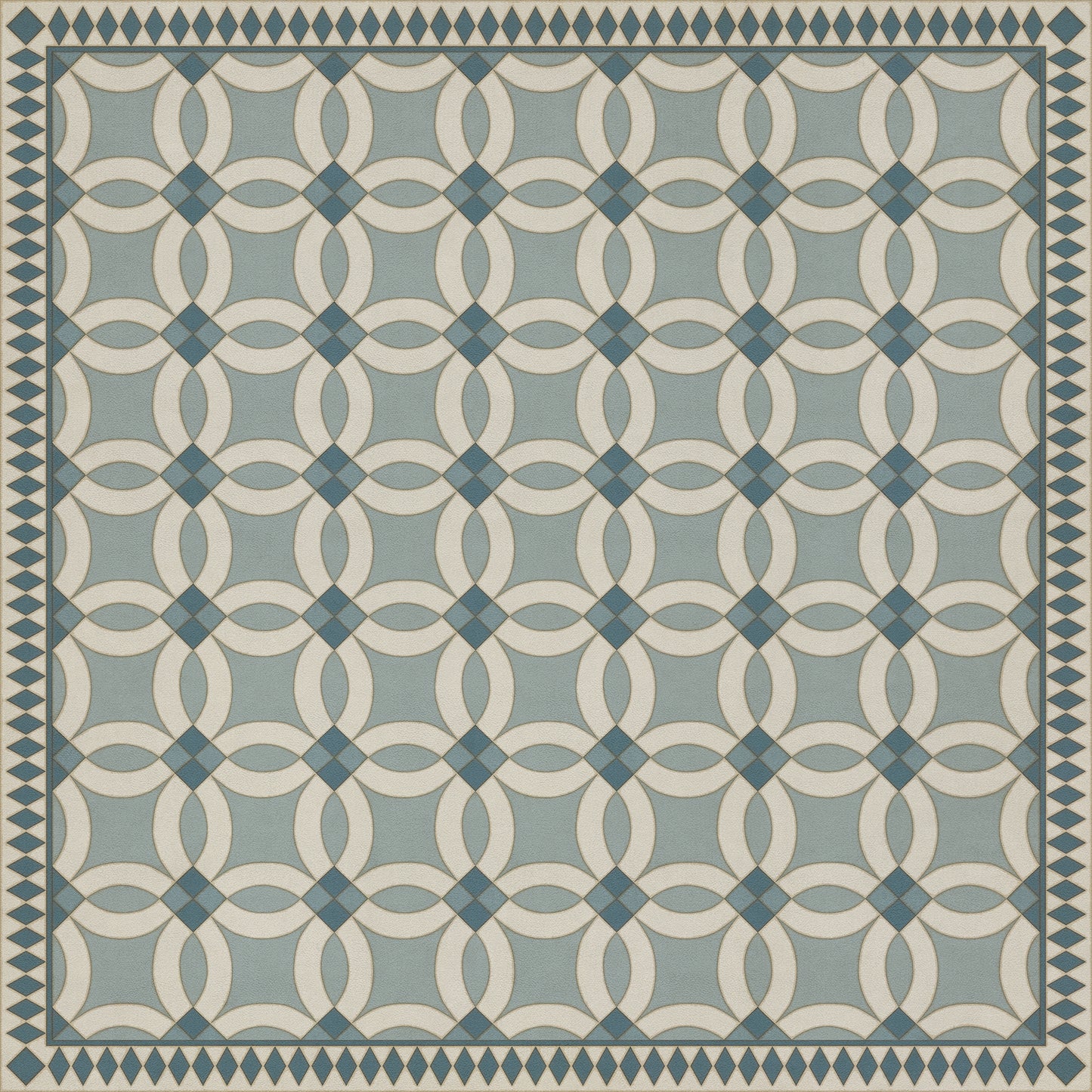 Vintage Vinyl Rug - Wedding Ring - Evangeline