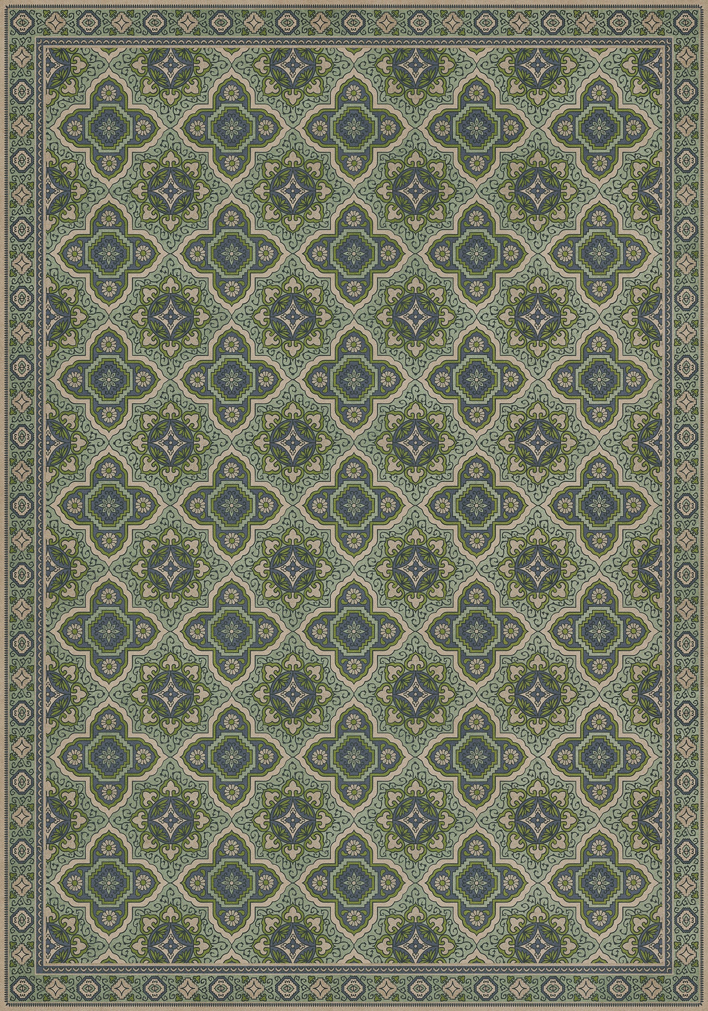 Vintage Vinyl Rug - Antiquary - Fly Leaf
