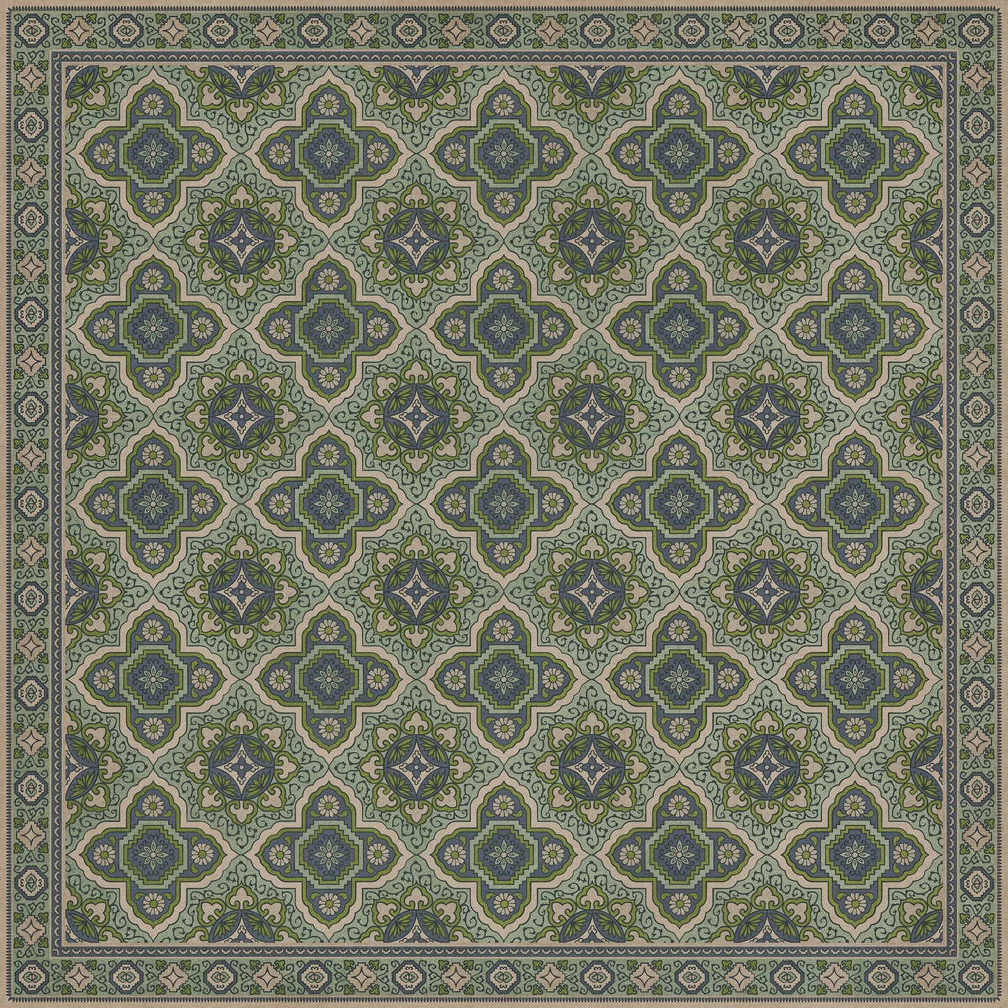 Vintage Vinyl Rug - Antiquary - Fly Leaf