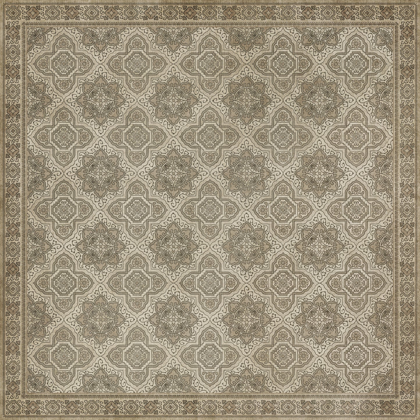 Vintage Vinyl Rug - Antiquary - Holograph