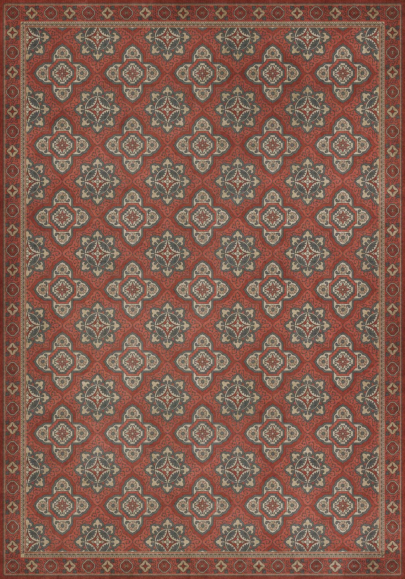 Vintage Vinyl Rug - Antiquary - Provenance
