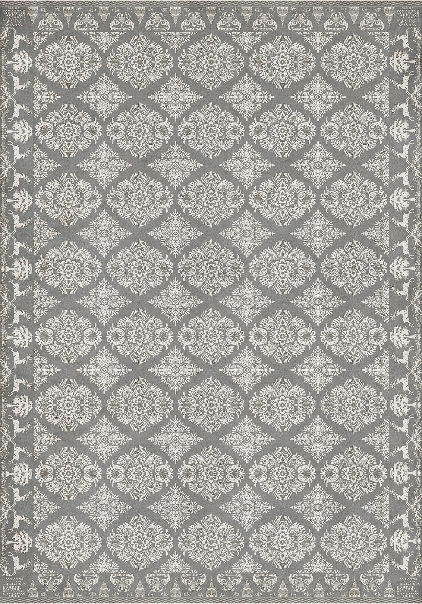 Vintage Vinyl Rug - Archibald - The Grey Monk