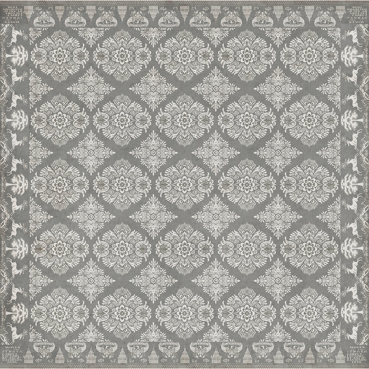 Vintage Vinyl Rug - Archibald - The Grey Monk
