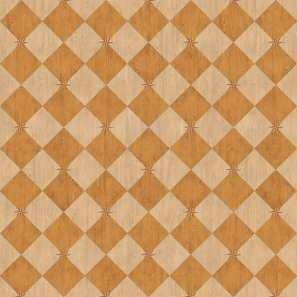 Vintage Vinyl Rug - Compass Diamond - Garden Grove