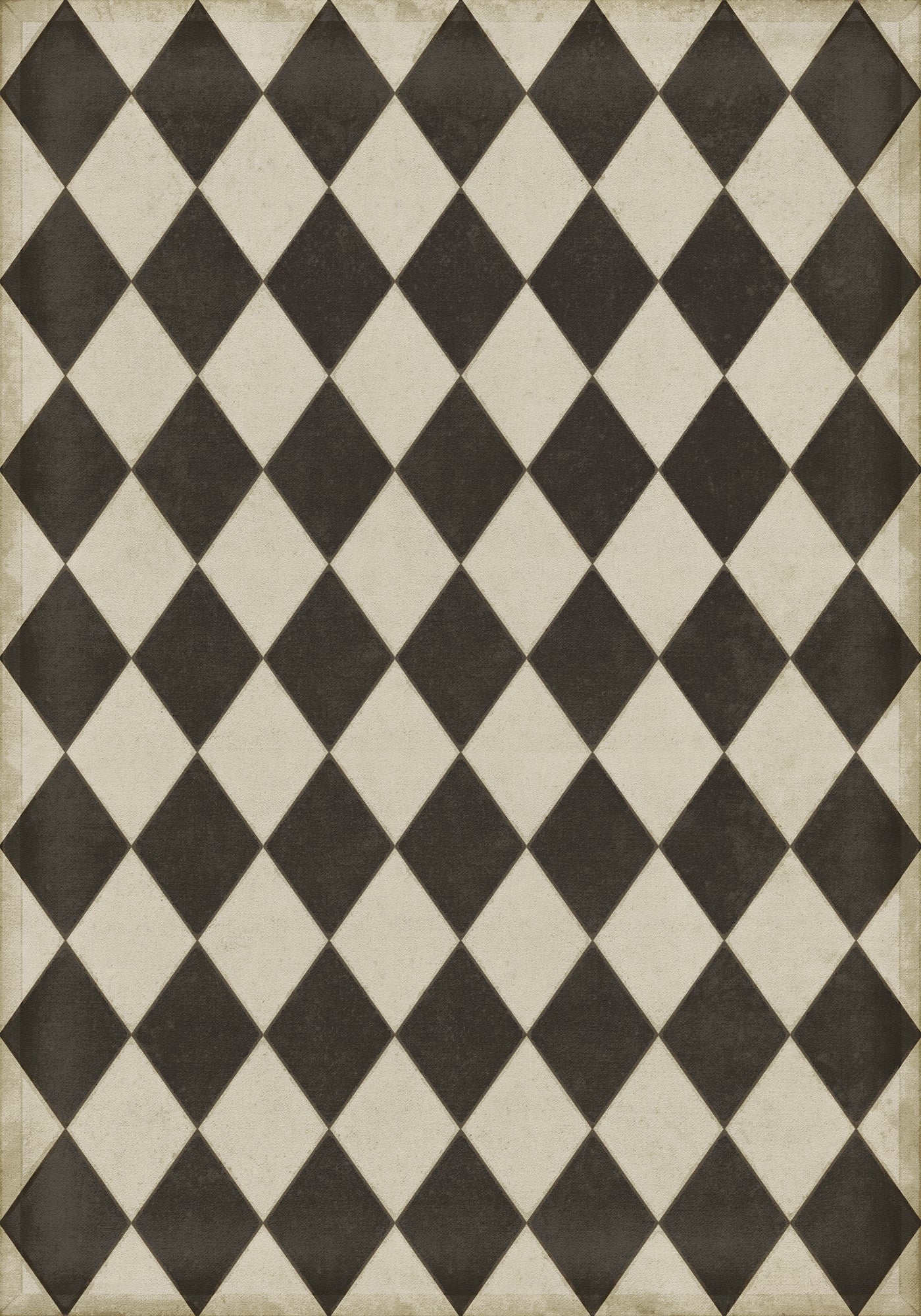 Vintage Vinyl Rug - Diamonds - Edwards