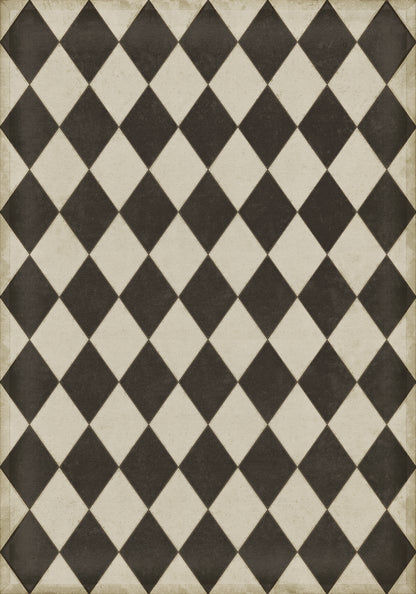 Vintage Vinyl Rug - Diamonds - Edwards