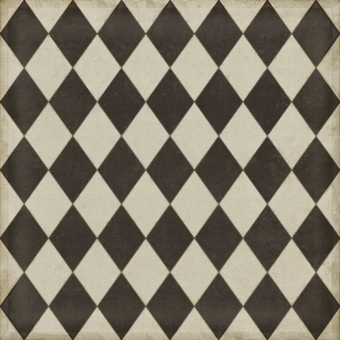 Vintage Vinyl Rug - Diamonds - Edwards