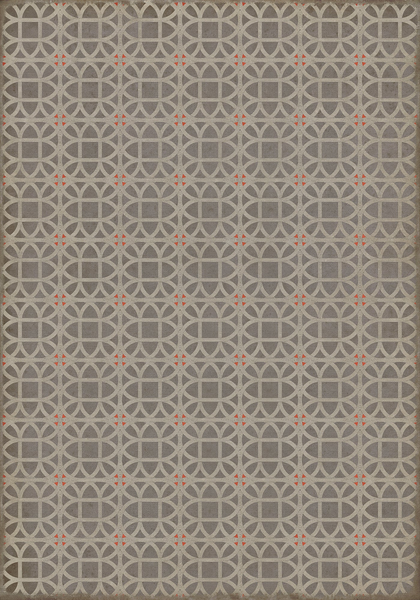 Vintage Vinyl Rug - Lamerie Lattice - George Wickes