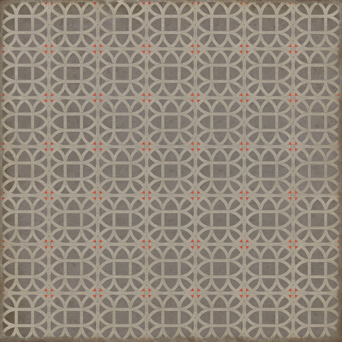 Vintage Vinyl Rug - Lamerie Lattice - George Wickes