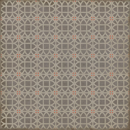 Vintage Vinyl Rug - Lamerie Lattice - George Wickes