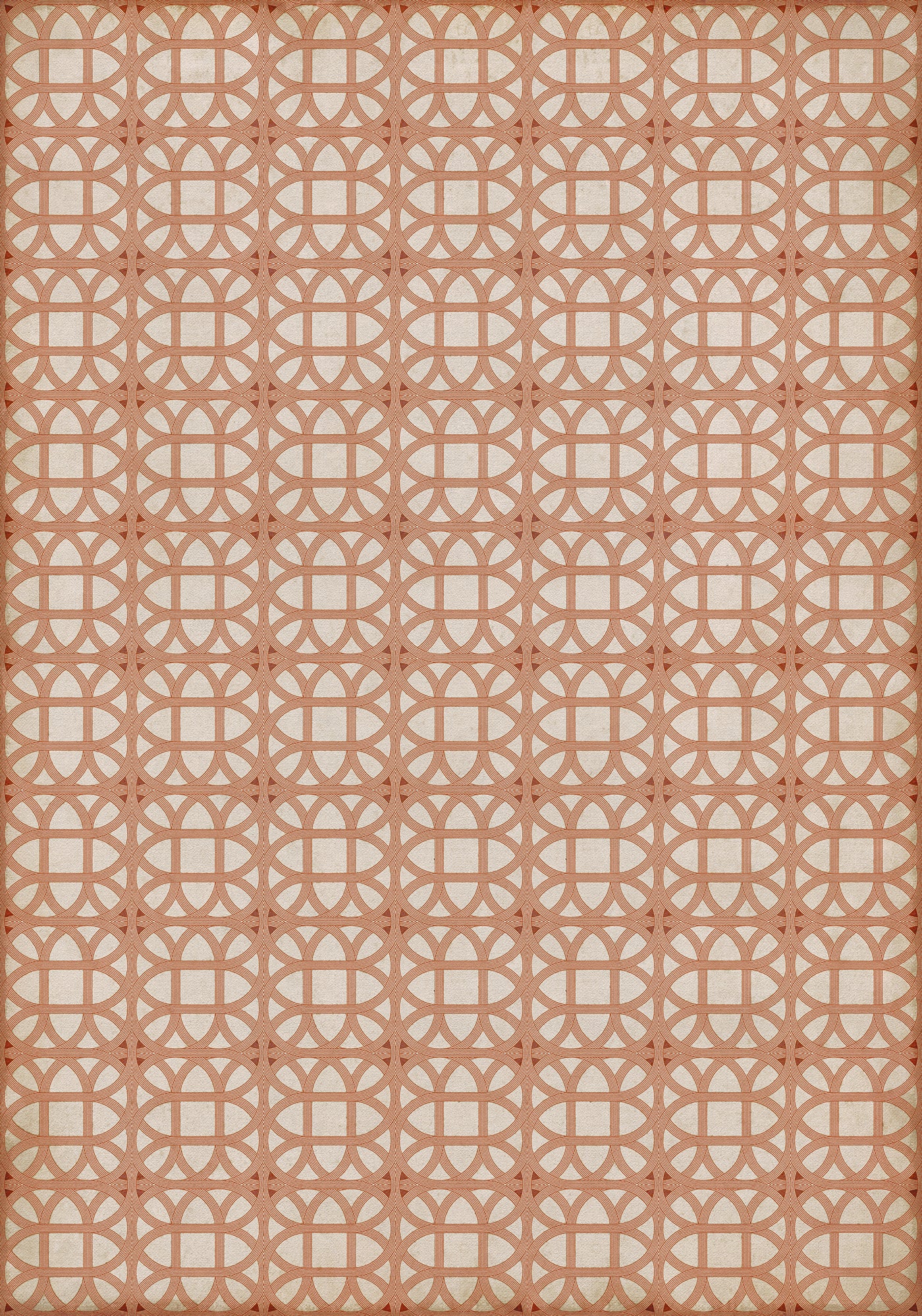 Vintage Vinyl Rug - Lamerie Lattice - Hester Bateman