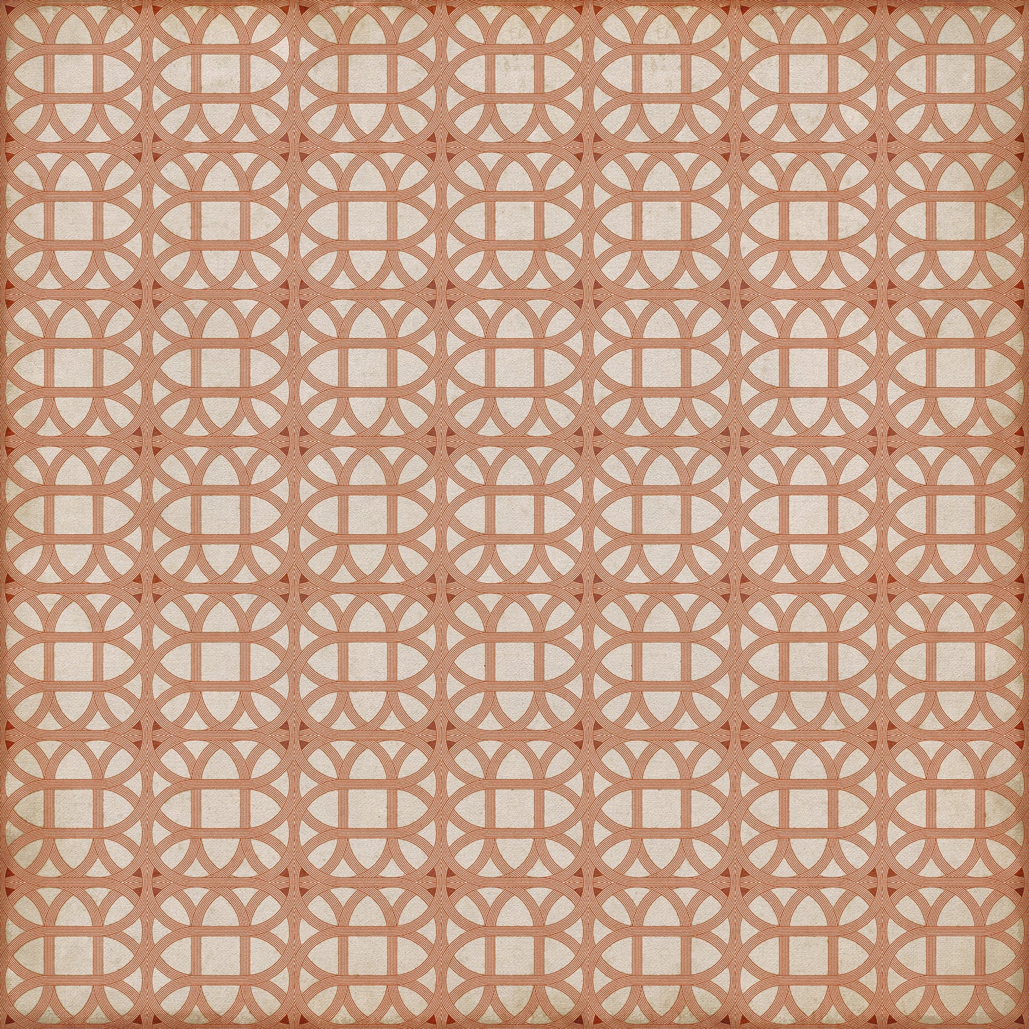 Vintage Vinyl Rug - Lamerie Lattice - Hester Bateman