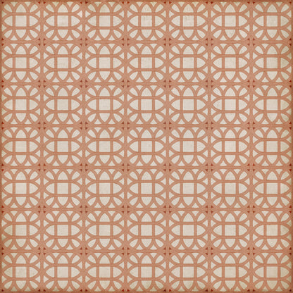Vintage Vinyl Rug - Lamerie Lattice - Hester Bateman
