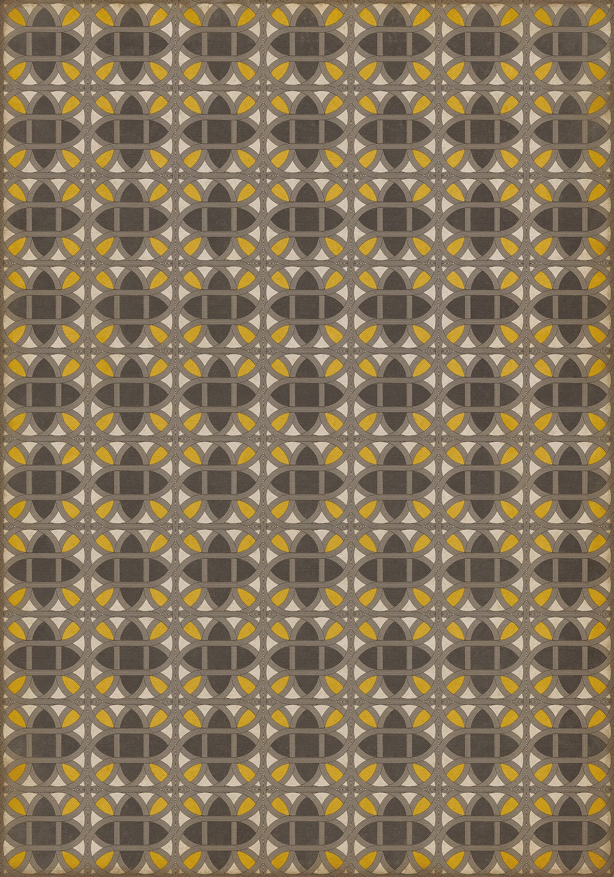 Vintage Vinyl Rug - Lamerie Lattice - Paul Revere