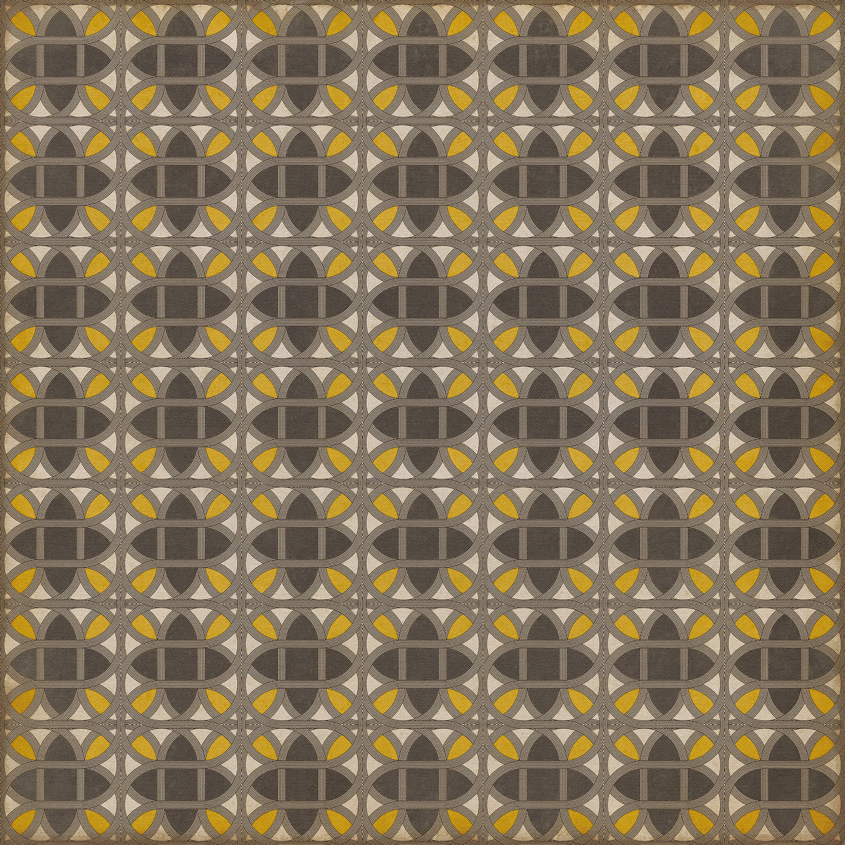 Vintage Vinyl Rug - Lamerie Lattice - Paul Revere