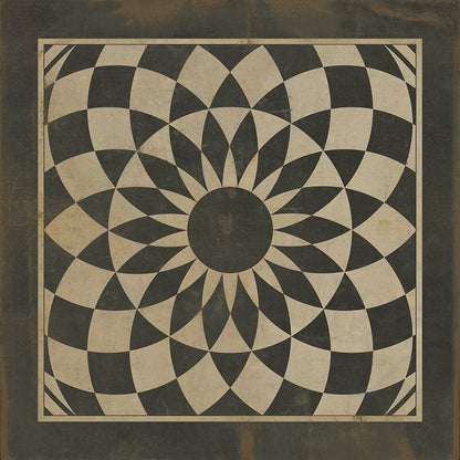 Vintage Vinyl Rug - Pattern 1 - We're all Mad Here