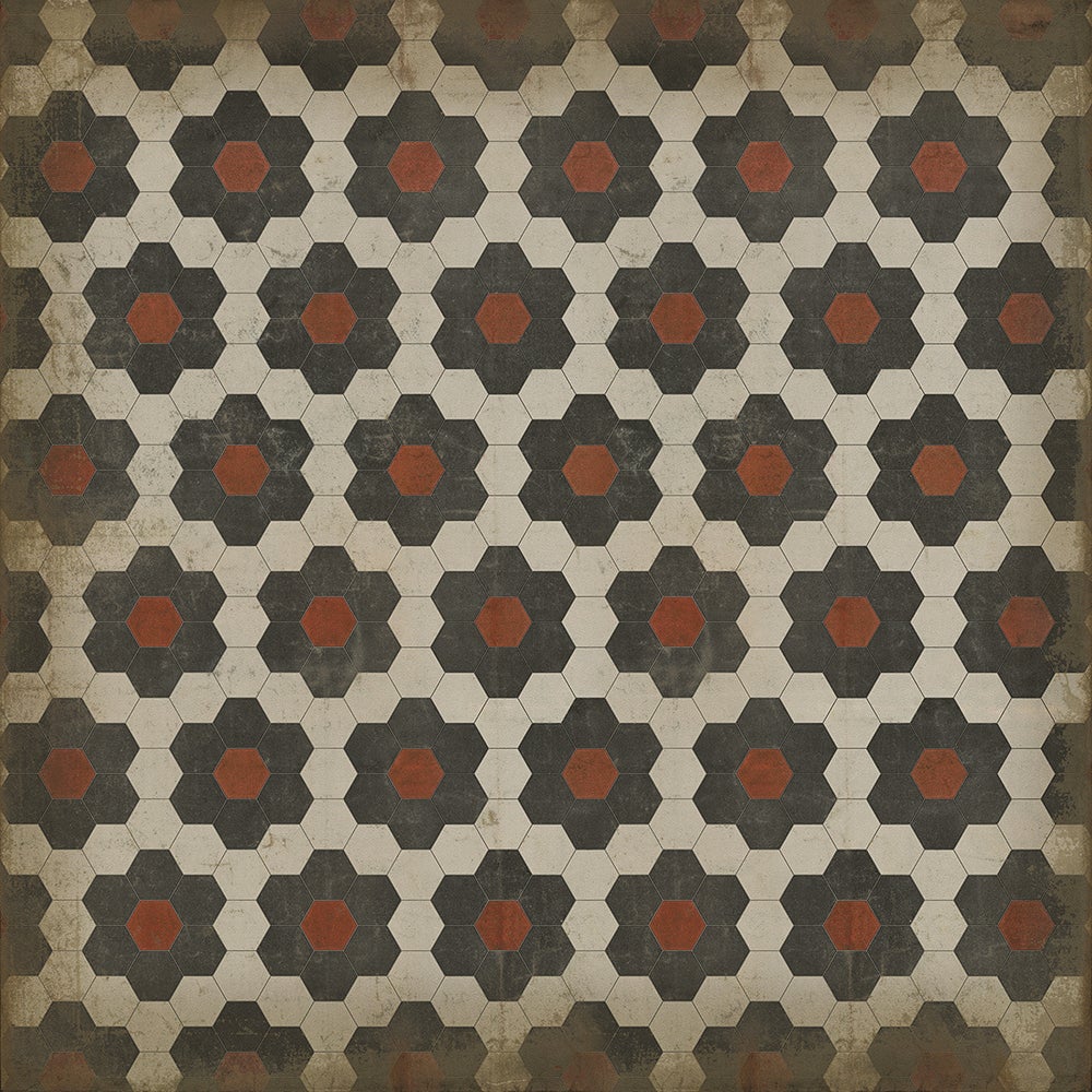 Vintage Vinyl Rug - Pattern 2 - Organic Synthesis