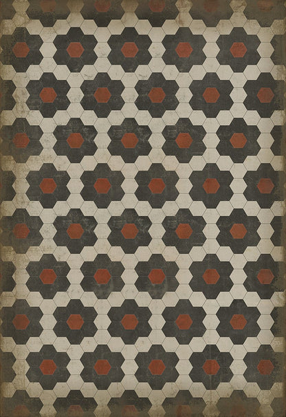 Vintage Vinyl Rug - Pattern 2 - Organic Synthesis