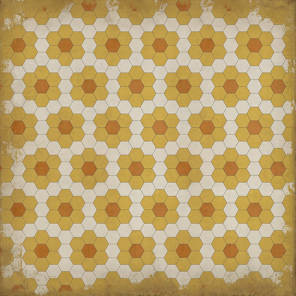 Vintage Vinyl Rug - Pattern 2 - Pushing up Daisies