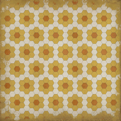 Vintage Vinyl Rug - Pattern 2 - Pushing up Daisies