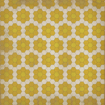 Vintage Vinyl Rug - Pattern 2 - The Bee's Knees