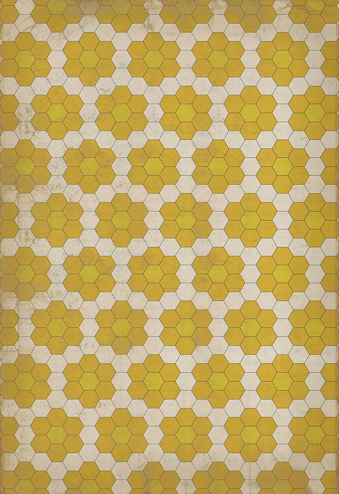 Vintage Vinyl Rug - Pattern 2 - The Bee's Knees