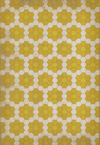 Vintage Vinyl Rug - Pattern 2 - The Bee's Knees