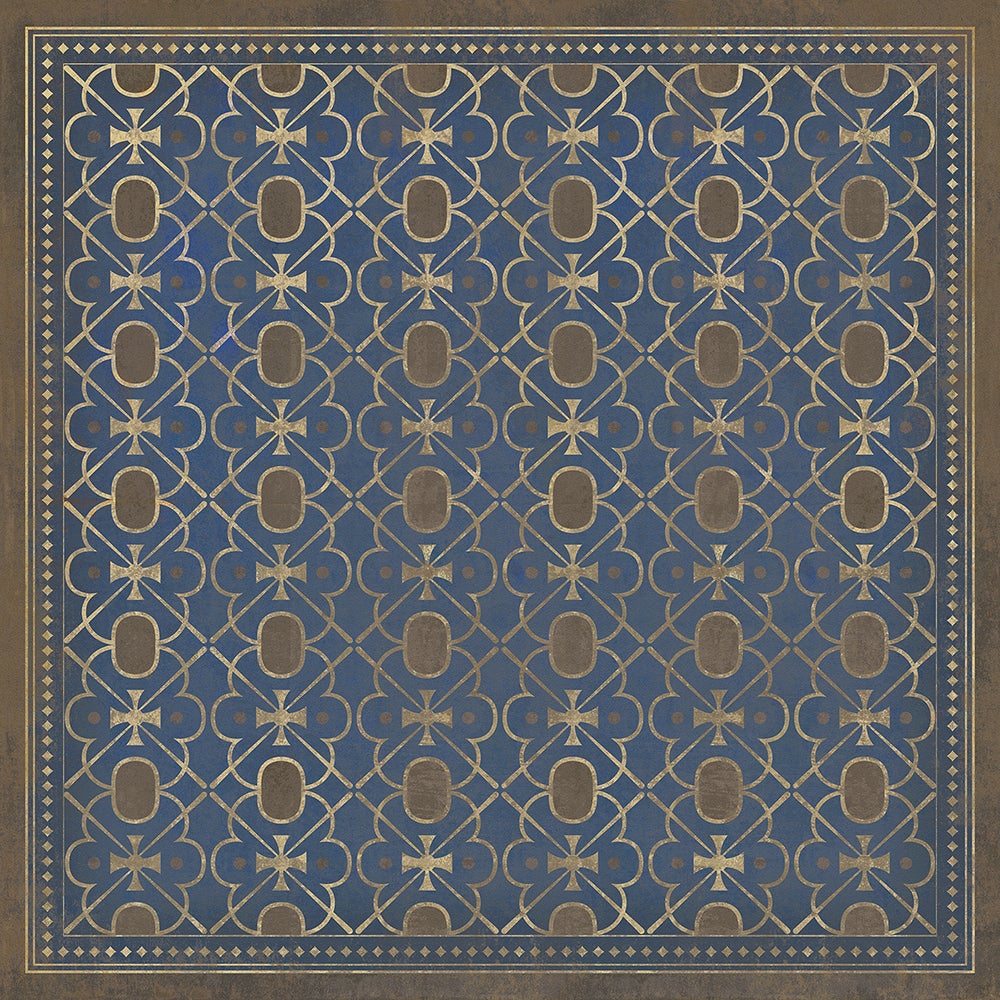 Vintage Vinyl Rug - Pattern 5 - Inspector Lestrade