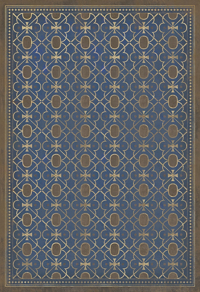 Vintage Vinyl Rug - Pattern 5 - Inspector Lestrade