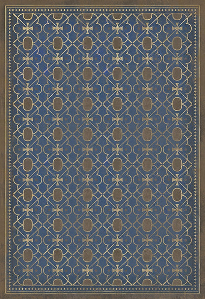 Vintage Vinyl Rug - Pattern 5 - Inspector Lestrade