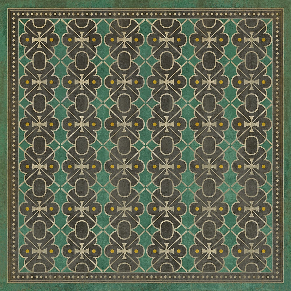 Vintage Vinyl Rug - Pattern 5 - Jeeves