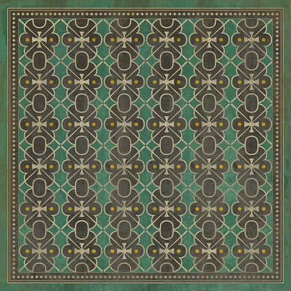 Vintage Vinyl Rug - Pattern 5 - Jeeves