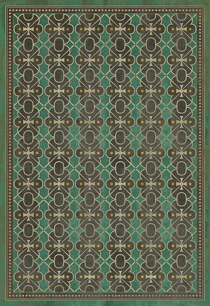 Vintage Vinyl Rug - Pattern 5 - Jeeves