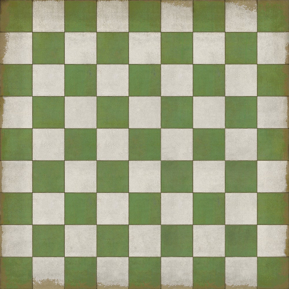 Vintage Vinyl Rug - Pattern 7 - Check Please