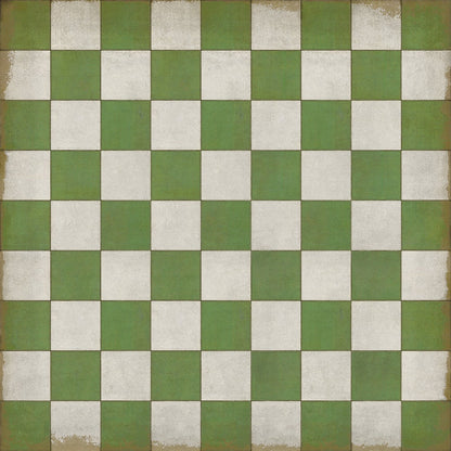 Vintage Vinyl Rug - Pattern 7 - Check Please